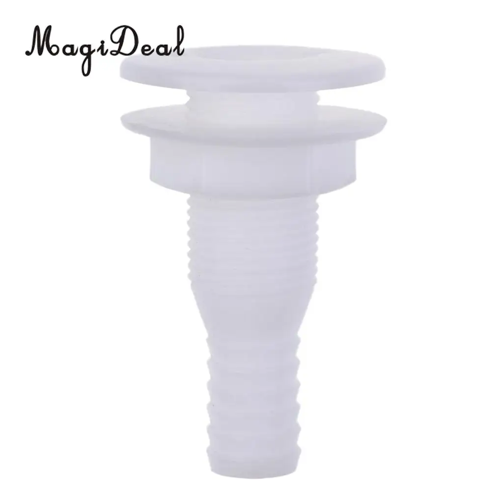 MagiDeal 1Pc Durable Plastic Boat Marine Straight Thru-Hull Bilge Pump & Aerator Hose Fitting for Rowing Boat Yacht Acce 3 Sizes