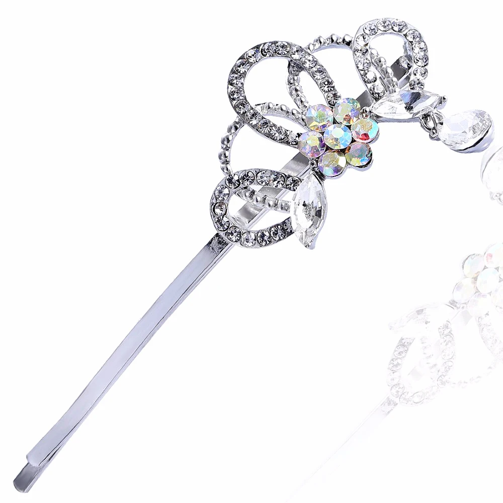 Vintage Hair Clip Barrettes Dark Blue Hair Clips 9cm Long Hair Pins Hair Accessories for Women