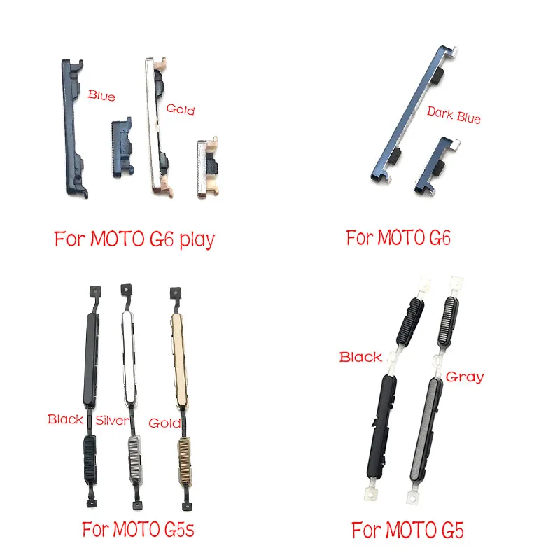 

For Motorola Moto G4 G6 Plus Play Power Volume Side Button Key