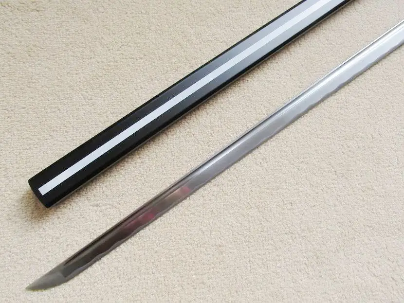 S2659 Аниме Наруто Саске Кусанаги резак травы меч HABUCHI лезвие черный 40,7"