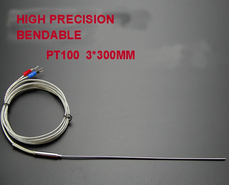 Free shipping Class A pt100 sensor stainless steel probe 3*300mm