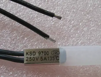 

20pcs KSD9700 135C / 135 Degree 250V 5A N.C. normally closed Thermostat Temperature Switch Bimetal Disc Control . Free shipping