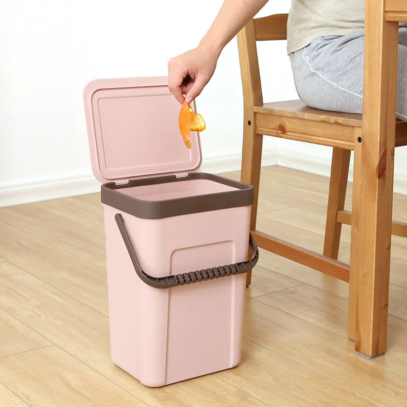 Garbage Box Dust Waste Bin Dual-use Storage Box Door Hanging Wall Mounted Debris Box Trash Bin Dustbin Gathering Dropshipping