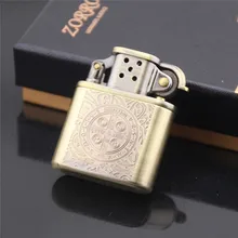2016 constantine metall Benzin leichter, Reinem kupfer metall gehobenen kerosin leichter, Vintage schleifscheibe zigarettenanzünder