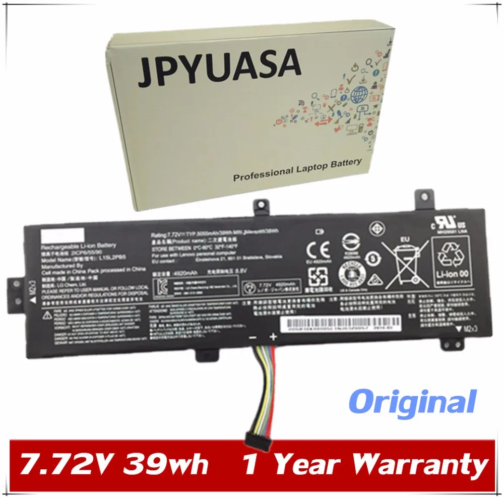 JPYUASA 7.72V 39wh 5055mAh Original Laptop Battery For Lenovo L15L2PB5