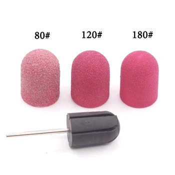 

16*25 80#120#180# Nail Sanding Band Cap+ Sanding Cap Mandrel Cutter For Manicure Apparatus for Manicure Cutters For Pedicure Bit