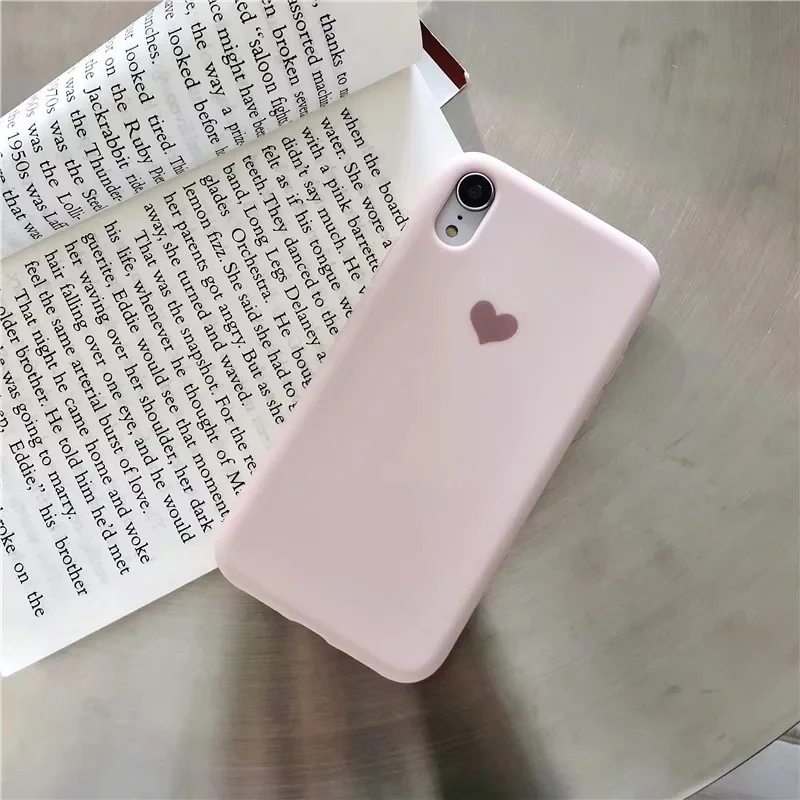 For IPhone X XR And IPhone 6s 6 7 8 Plus 6Plus 7Plus 8Plus Cute Candy NO Logo Cover 2019 Original Liquid Soft TPU Silicone Case 