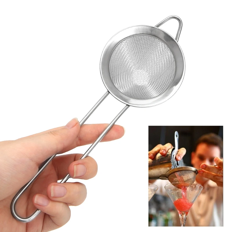 

Stainless Steel Conical Strainer Premium Mesh Cocktail Cone Strainer Barware