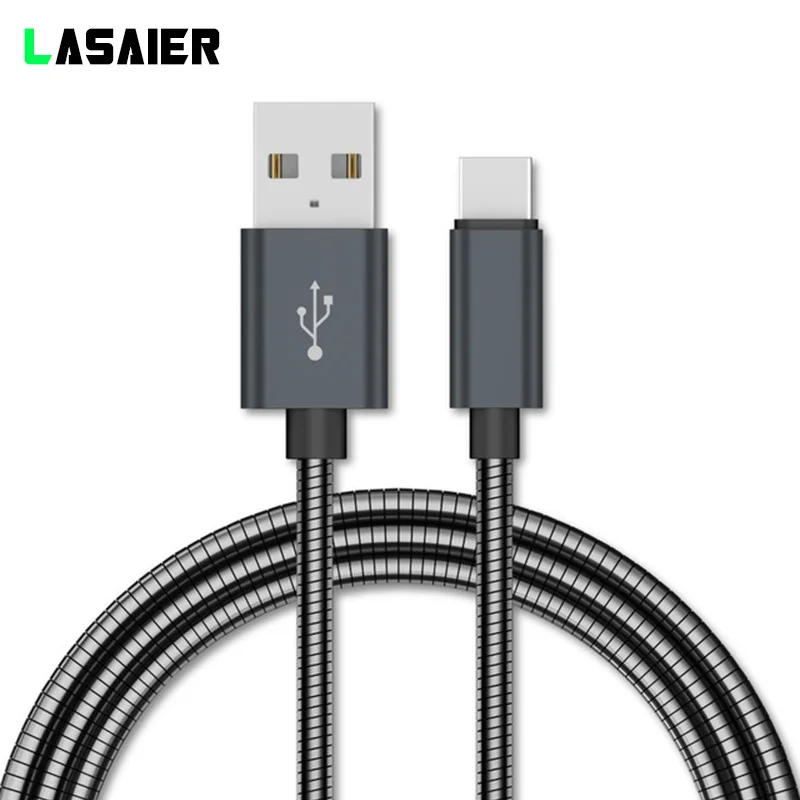 Металлический плетеный кабель Micro USB Type C для Huawei P10 P20 передачи данных быстрой