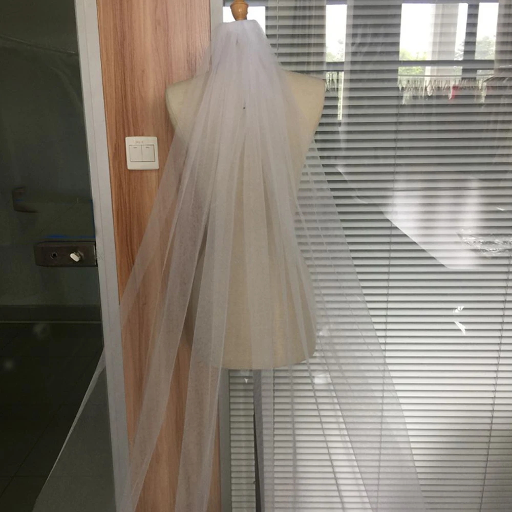 wholesale-100-ReaI-Photo-One-Layer-Tulle-Lace-Edge-Cathedral-Wedding-Veils-3-M-Long