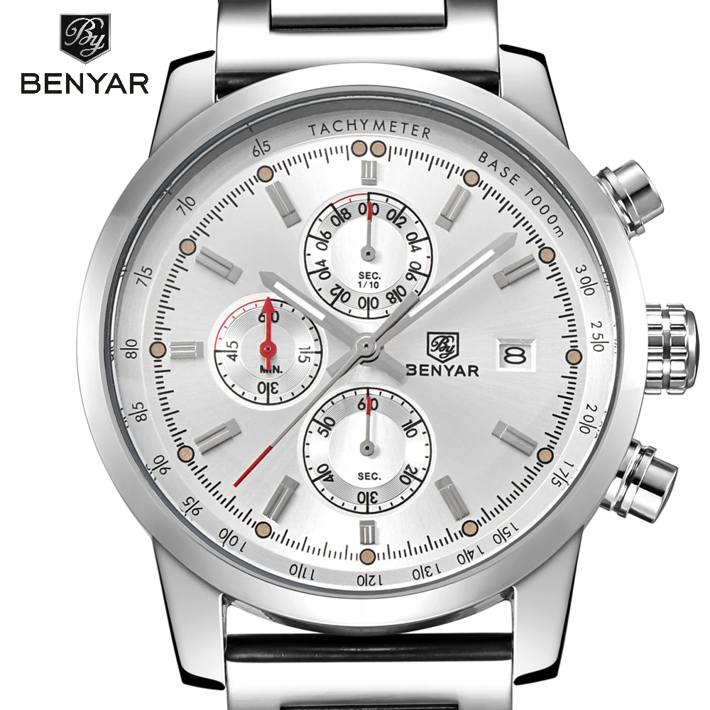 

BENYAR Fashion Watches Super Man Luxury Brand Watches Men Women Men's Watch Retro Quartz Relogio Masculion For Gift