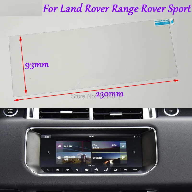 

Tommia Car Styling GPS Navigation Screen Glass Protective Film Sticker DVD Protective Film For Range Rover Sport Car Accessories