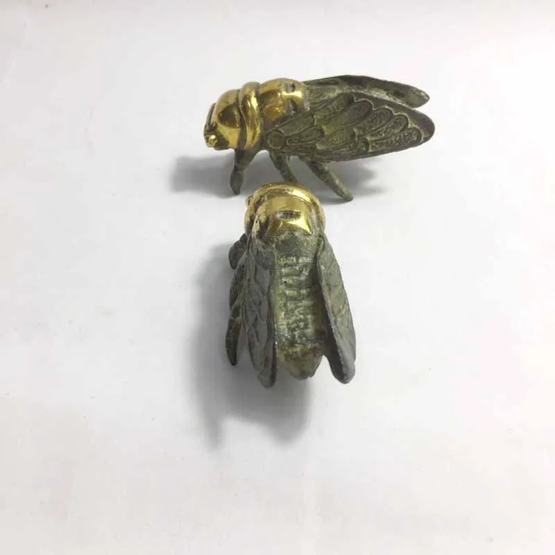 1 шт. Чистая медь Cicada мебель украшение для дома ремесла маленькие поделки