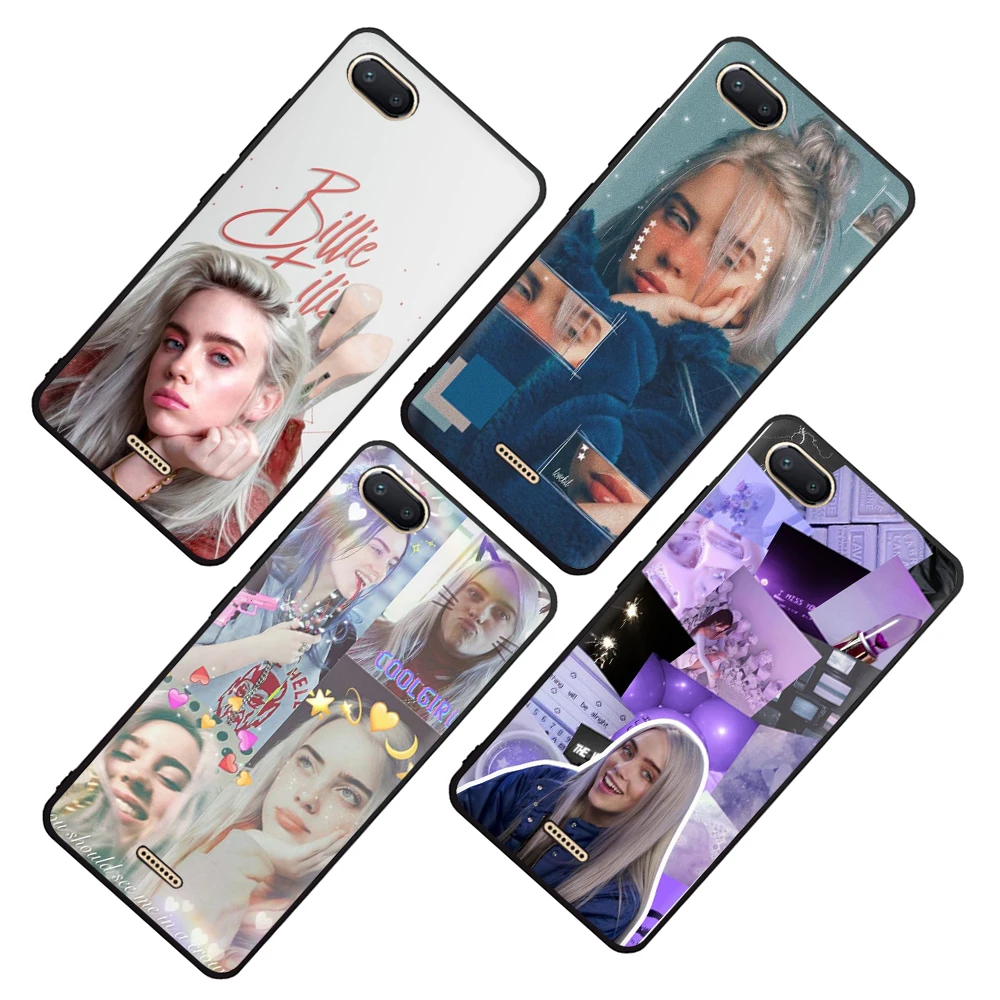 Мягкий ТПУ силиконовый чехол для телефона Singer Star Billie Eilish для Xiaomi Redmi 4A 6A S2 Note 7 8 4x5 6 Pro 7A K20 Pro