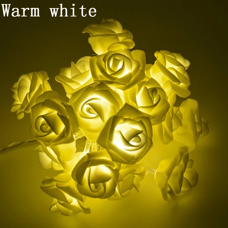 1M/2M/3M/4M/5M/10M Rose Flower LED String Lights Battery Operated Christmas Holiday Lights For Valentine Wedding Decoration 1M/2M/3M/4M/5M/10M Rose Flower LED String Lights Battery Operated Christmas Holiday Lights For Valentine Wedding Decoration