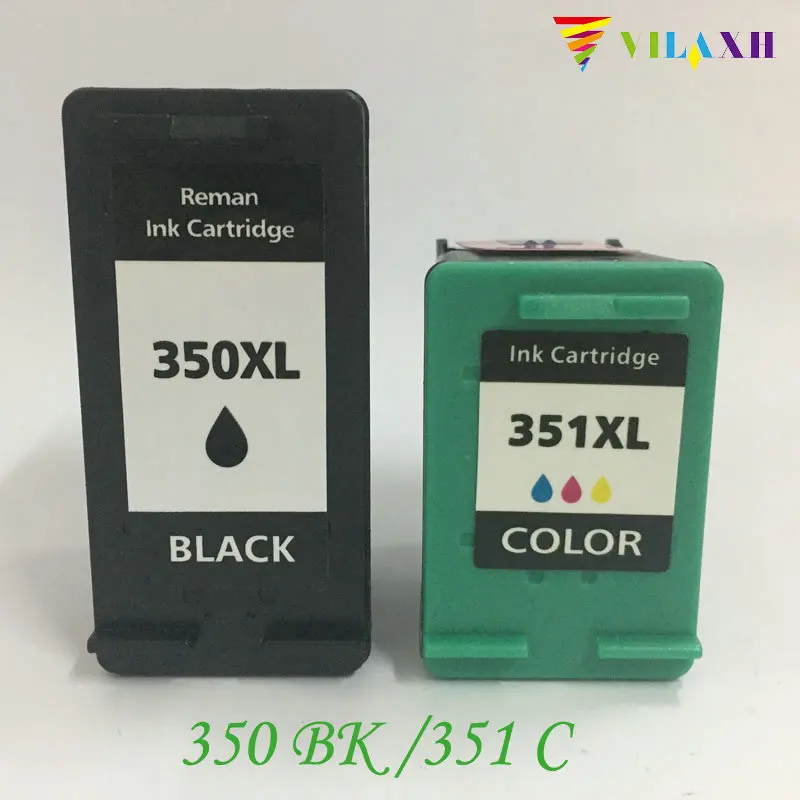 vilaxh 350XL 351XL Compatible Ink Cartridge Replacement for HP 350 351 xl for Photosmart C4200