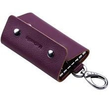 Explosion retro Genuine Leather Key Wallets Women wallets Hasp Keychain Key Case Bag Men ladies Housekeeper Keys Organizer