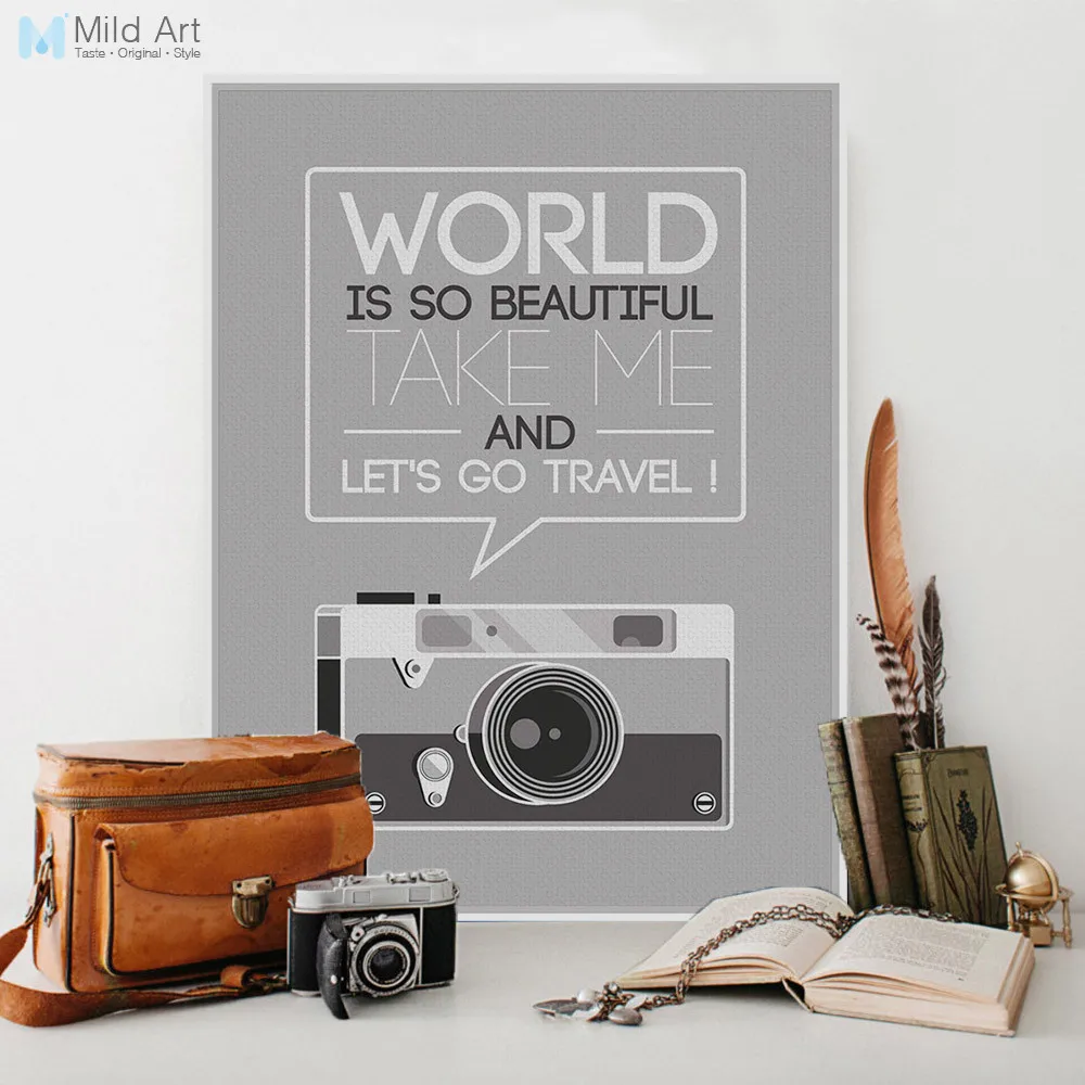 Antik Retro Perjalanan Kamera Motivasi Tipografi Kehidupan 