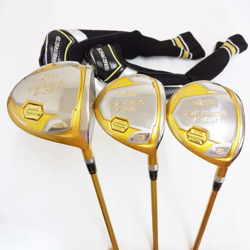 New mens Golf wood set HONMA S 06 4 star clubs wood driver+fairway wood