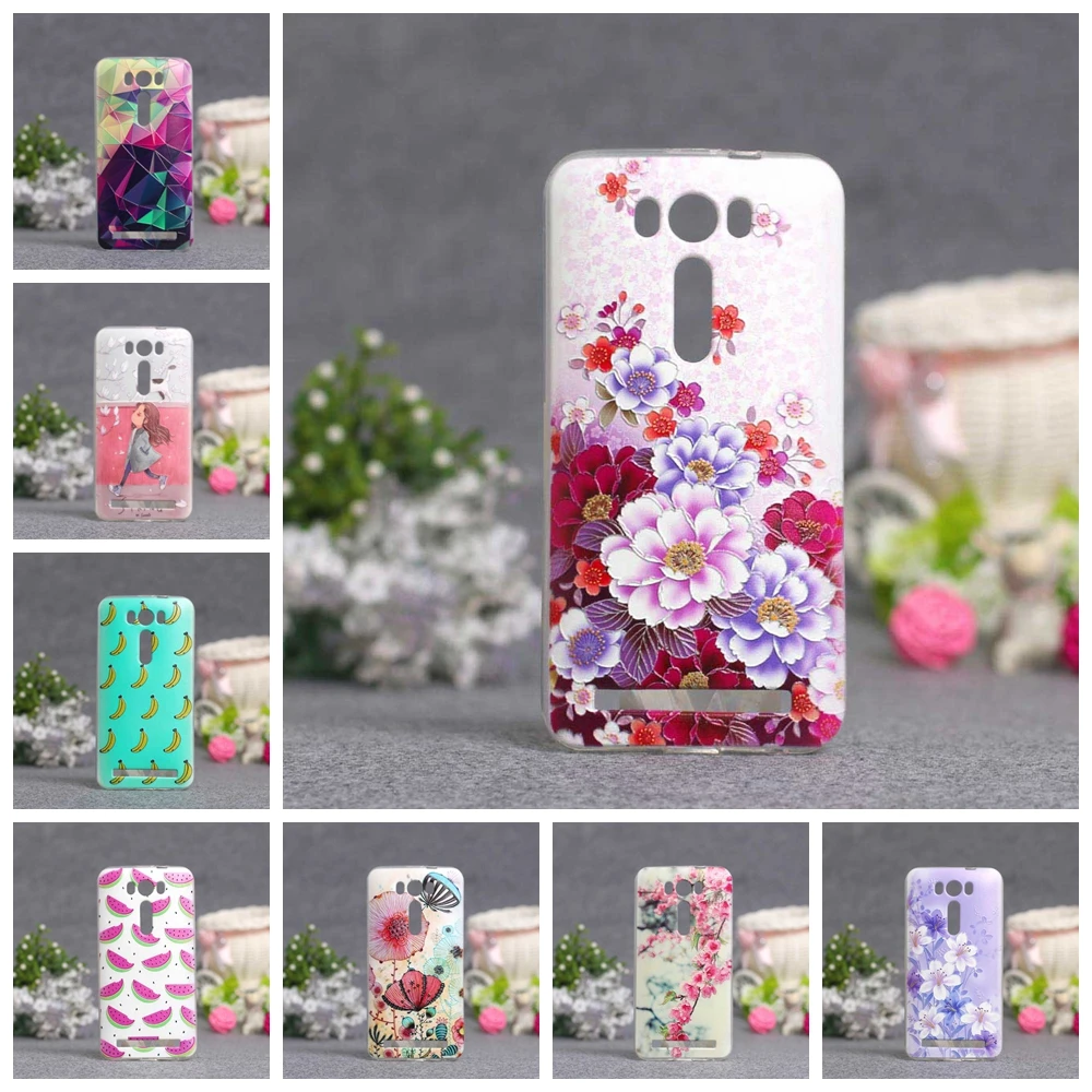 

For Coque Asus ZenFone 2 Laser ZE500KL 5.0'' Case Silicone TPU Back Cover 3D Luxury Capa For ASUS Zenfone ZE500KL Phone Cases
