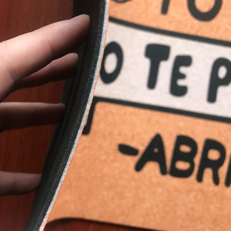 Противоскользящий Забавный испанский Коврик для двери LLAMA TOTAL NO TE PIENSO ABRIR на заказ