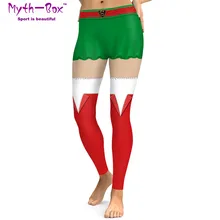 Рождественские женские спортивные Леггинсы Cospaly костюм Супергерл печать 3D фестивальные брюки для спортзала узкие беговые Капри фитнес колготки