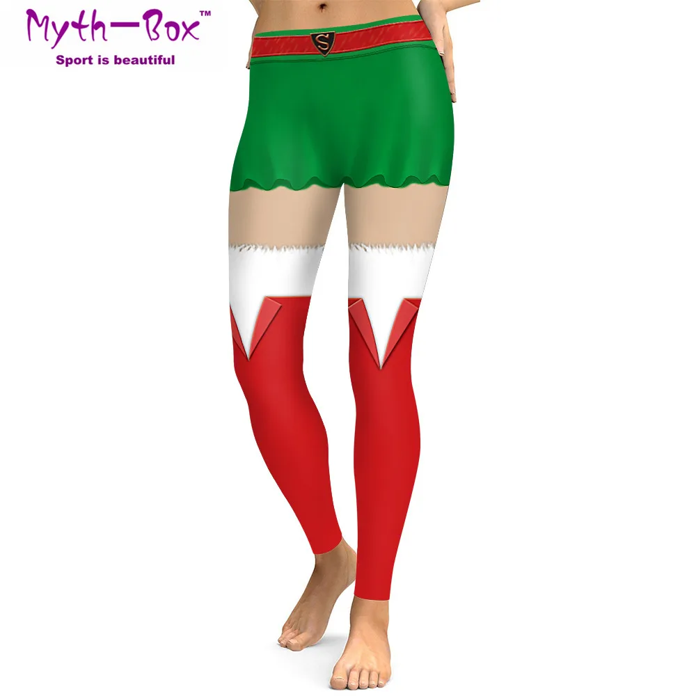 

Christmas Women Sport Leggings Cospaly Costume Supergirl Print 3D Festival Trousers Gym Pants Slim Running Capris Fitness Tights