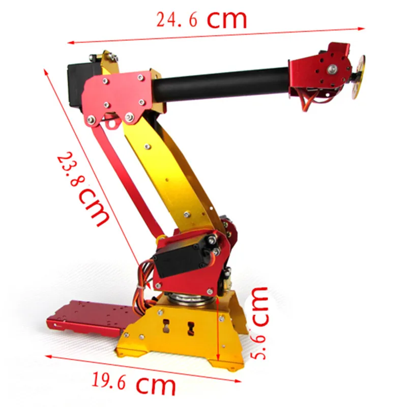 ABB 6DOF robot arm полностью металлические цифровые сервоприводы цветные промышленные
