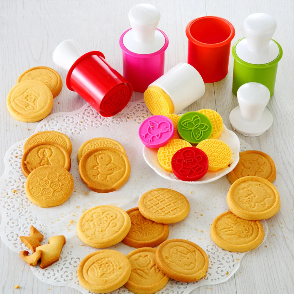 

DIY Silicone Cookie Biscuit Stamps Mold Baking Tool