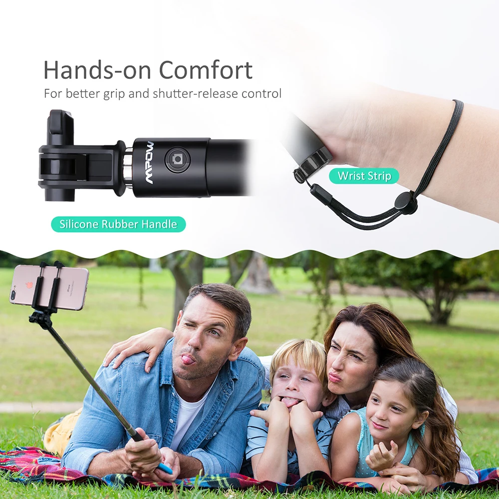 Bluetooth селфи палка Mpow MBT8 iSnap X U Shape Pro штатив монопод держатель для смартфона с