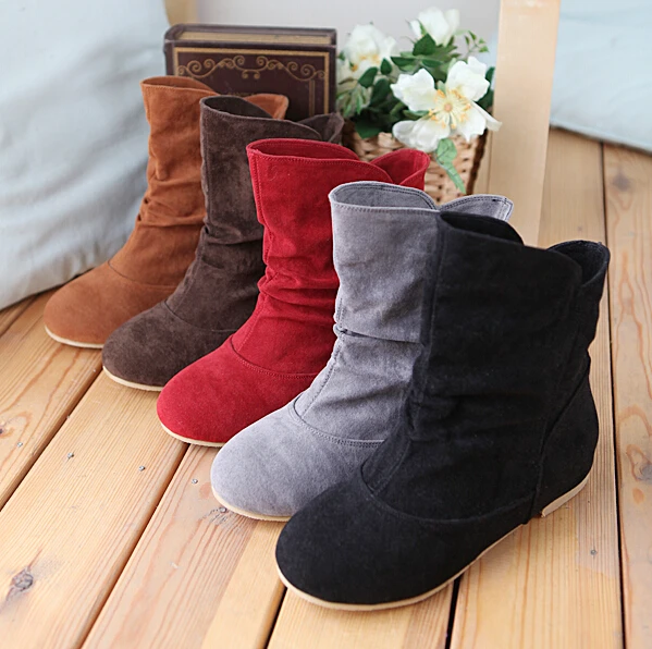 womens flat bottom boots