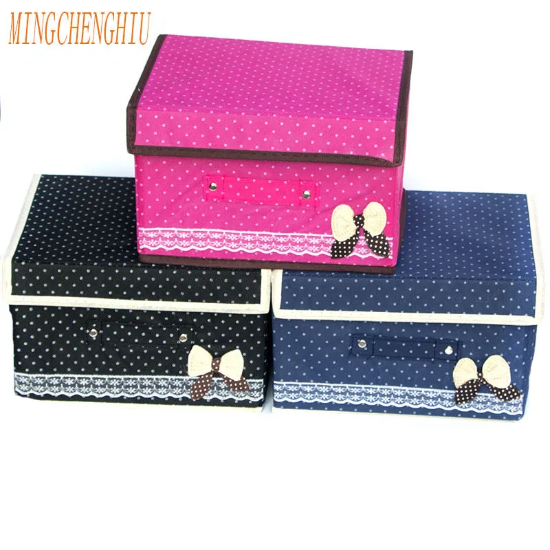 

MINGCHENGHIU Home Storage Box Clothing Organizer Folding Drawer closet storage for underwear Scarfs Bra Organizer Storage Boxes
