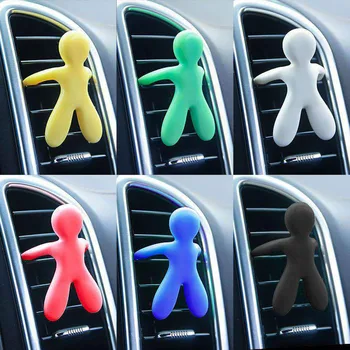 

Creative outlet aromatherapy cute little people car-mounted household fragrance solid aromatherapy gifts car accessories