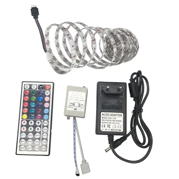 

DC 12V Flexible light 60leds/m Waterproof led light SMD 5050 Power Plug 5M Warm white White / RGB Christmas decoration lights