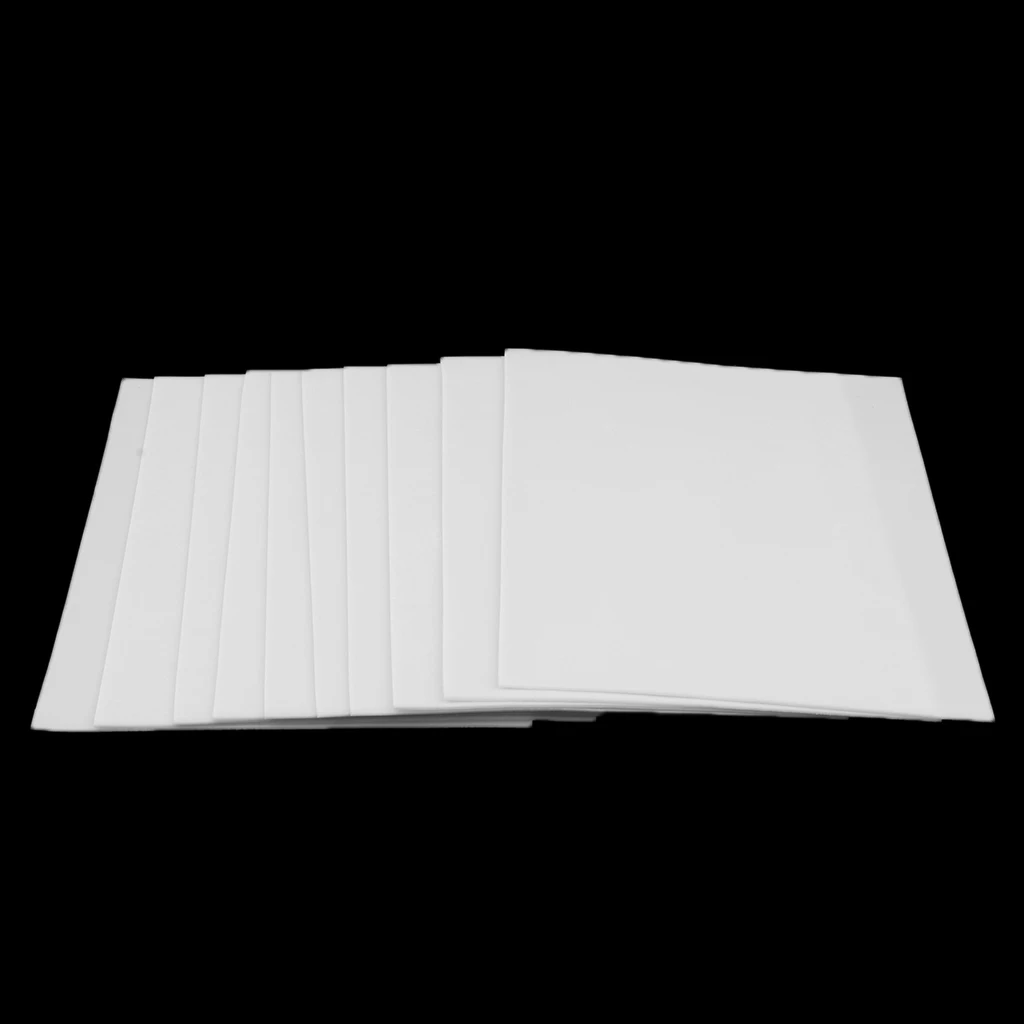 MagiDeal 10 Pieces Plain Blank Practice Skin Sheet for Needle Machine Supply Tattoo Accesories High quanlity