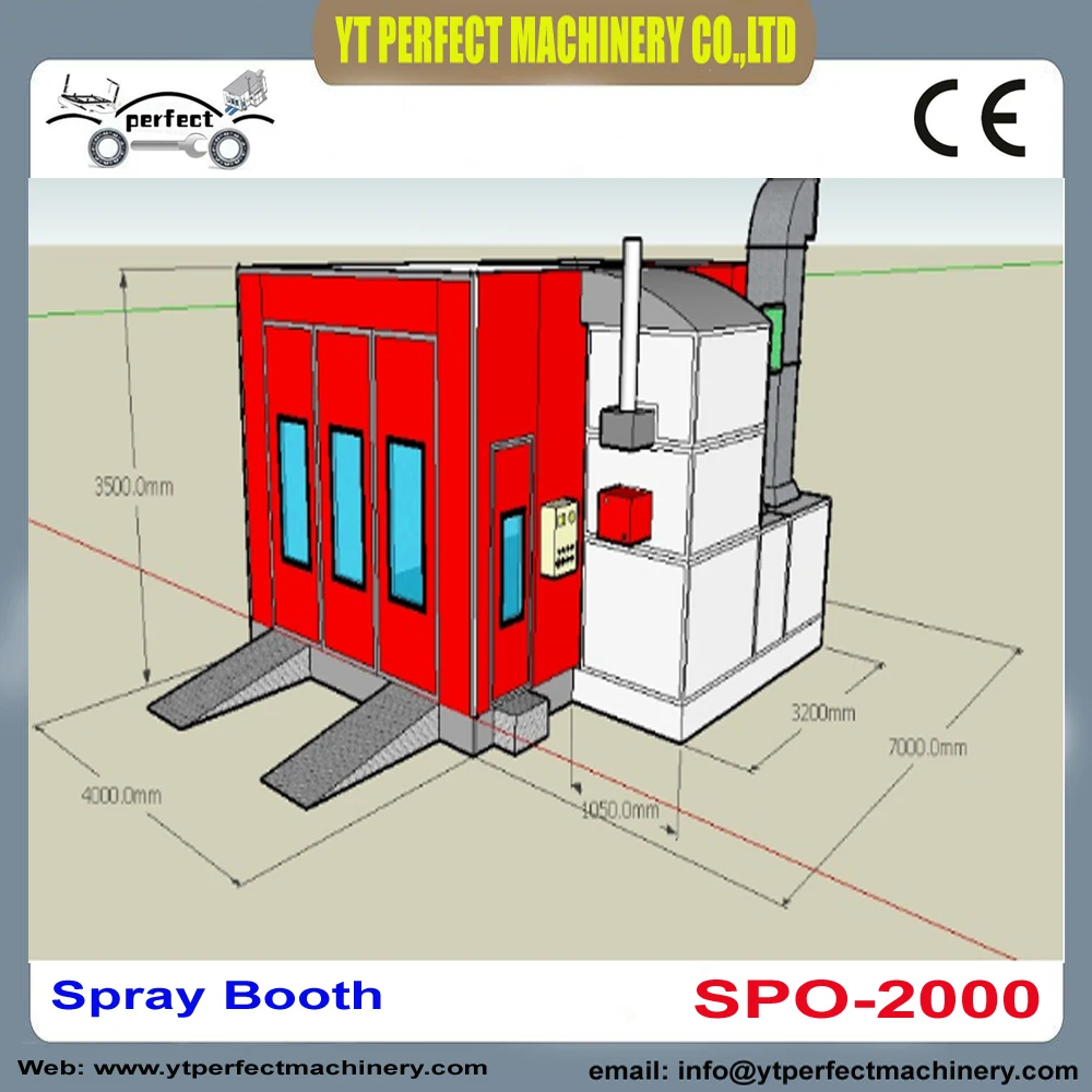 SPO-2000 покрасочная кабина для распыления покраски из Китая