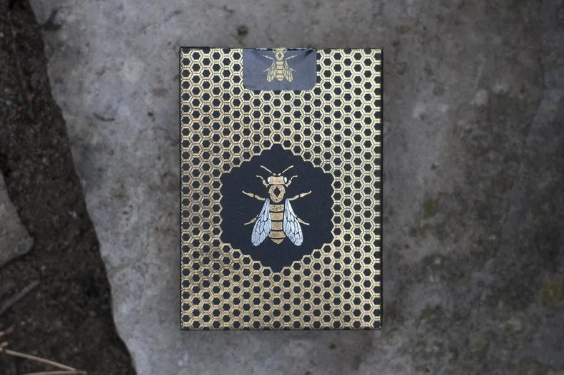 1 колода с принтом в виде медоносной пчелы V2 желтого, черного или черного и золотого цвета игральные карты для покера Размеры палуба USPCC пользовательские Ограниченная серия фокусы