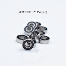 Mr115rs 5*11*4(mm) 10 peças frete grátis rolamento ABEC-5 borracha selada em miniatura mini rolamento mr115 rolamentos de aço cromado