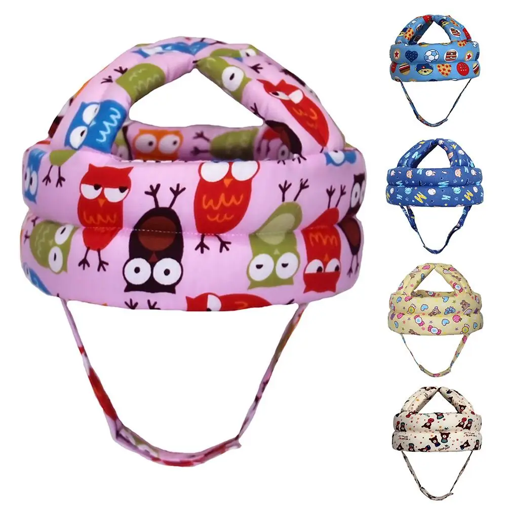 

Hook Loop Magic Sticker Strap Baby Toddler Head Protective Cap Safety Learn to Walk Cap Helmet Children Anti Collision Hat