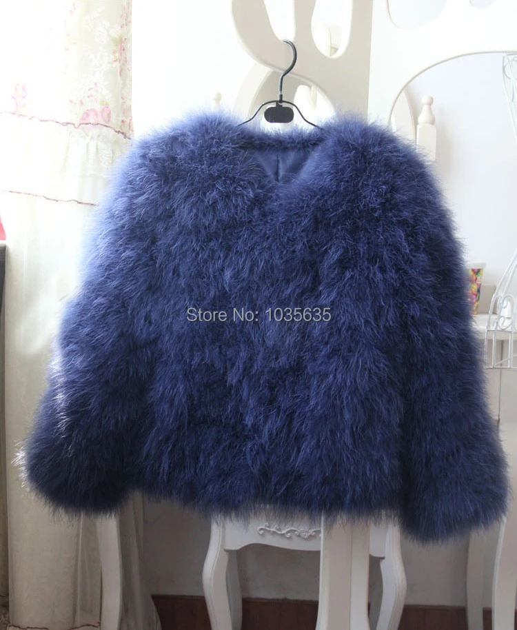 Новое поступление, Женское зимнее пальто из натурального страусиного меха, жилет для женщин TFP268