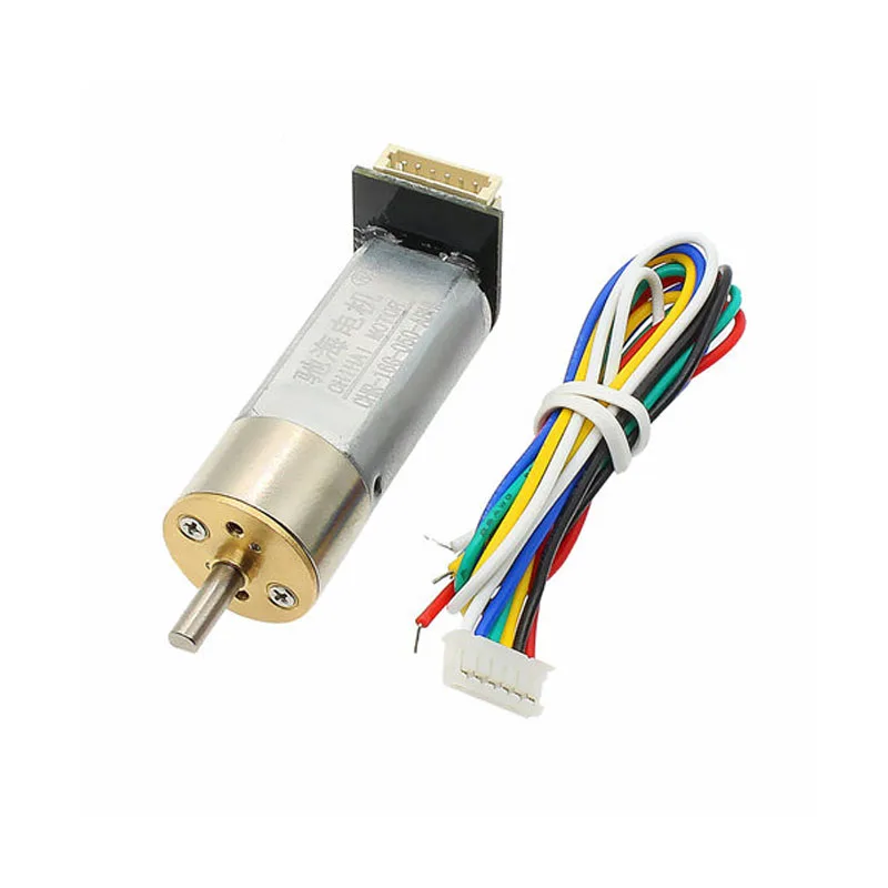 

16G-050 DC Geared Motor / Code Wheel Magnetic Hall Encoder Speed AB Dual Phase