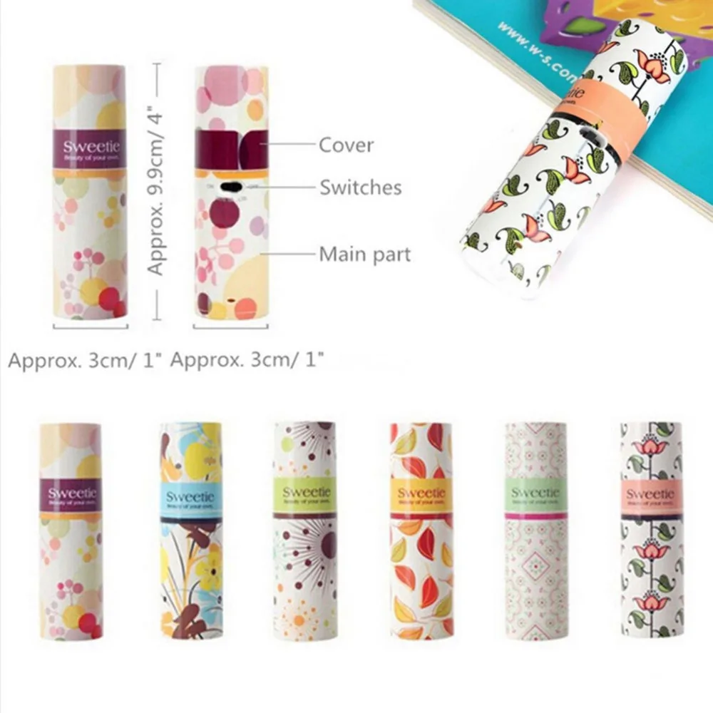 

Hot New Pocket Mini Handheld Lip Blam Shape Fan Portable Small Battery Operated Cooler Lips Balm