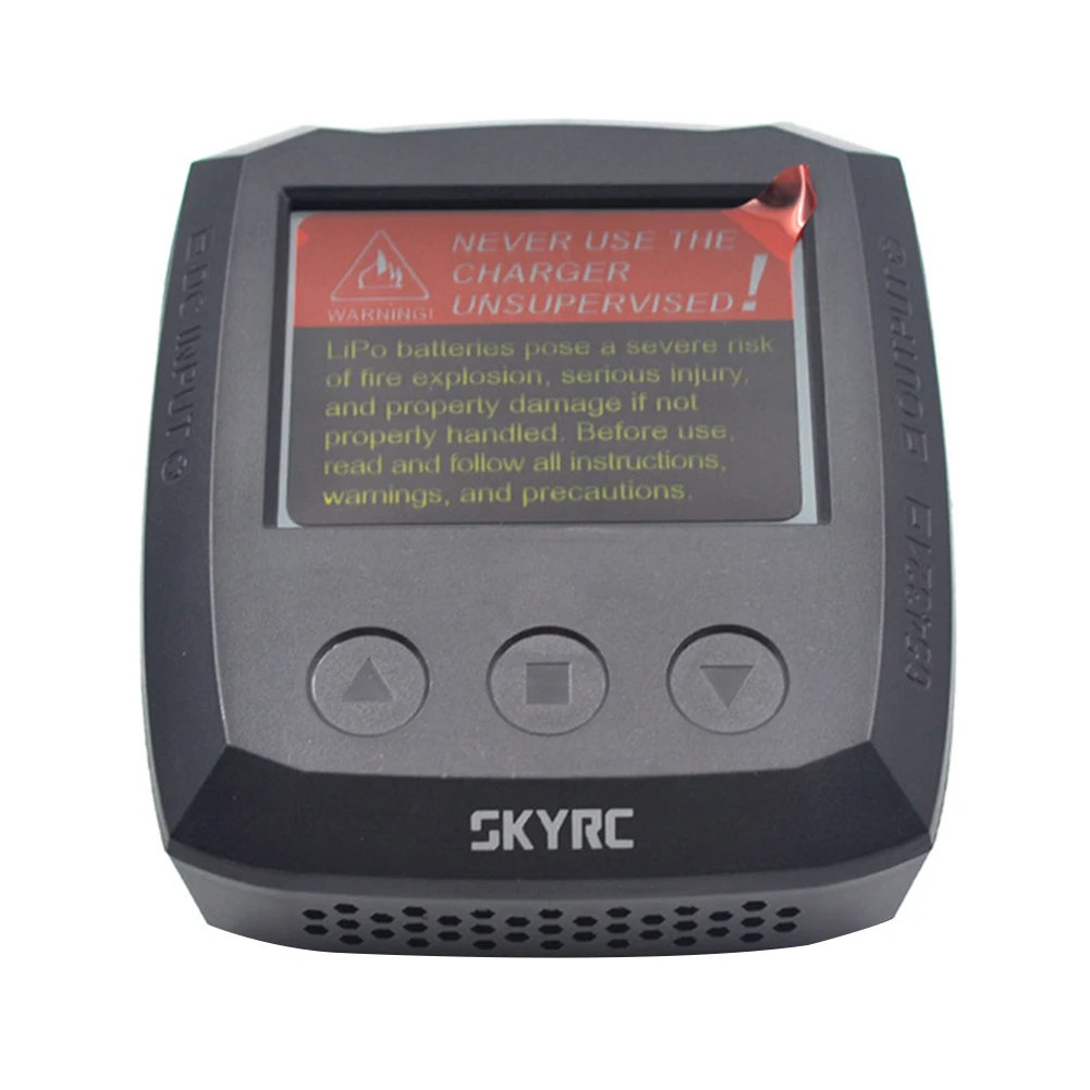 

Black Plastic LCD Screen 15A 320W Charger Multifunction With Cable Discharger Balance Safe Mini Professional For Battery