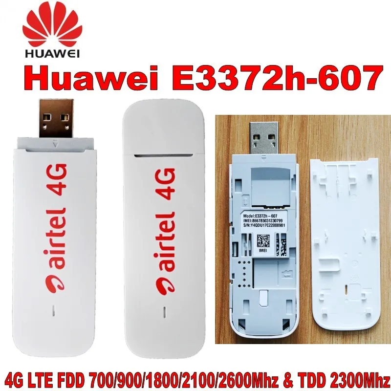 Huawei оригинальный разблокировать E3372 E3372h-607 150 Мбит/с 4 г LTE режим USB 4 г антенны