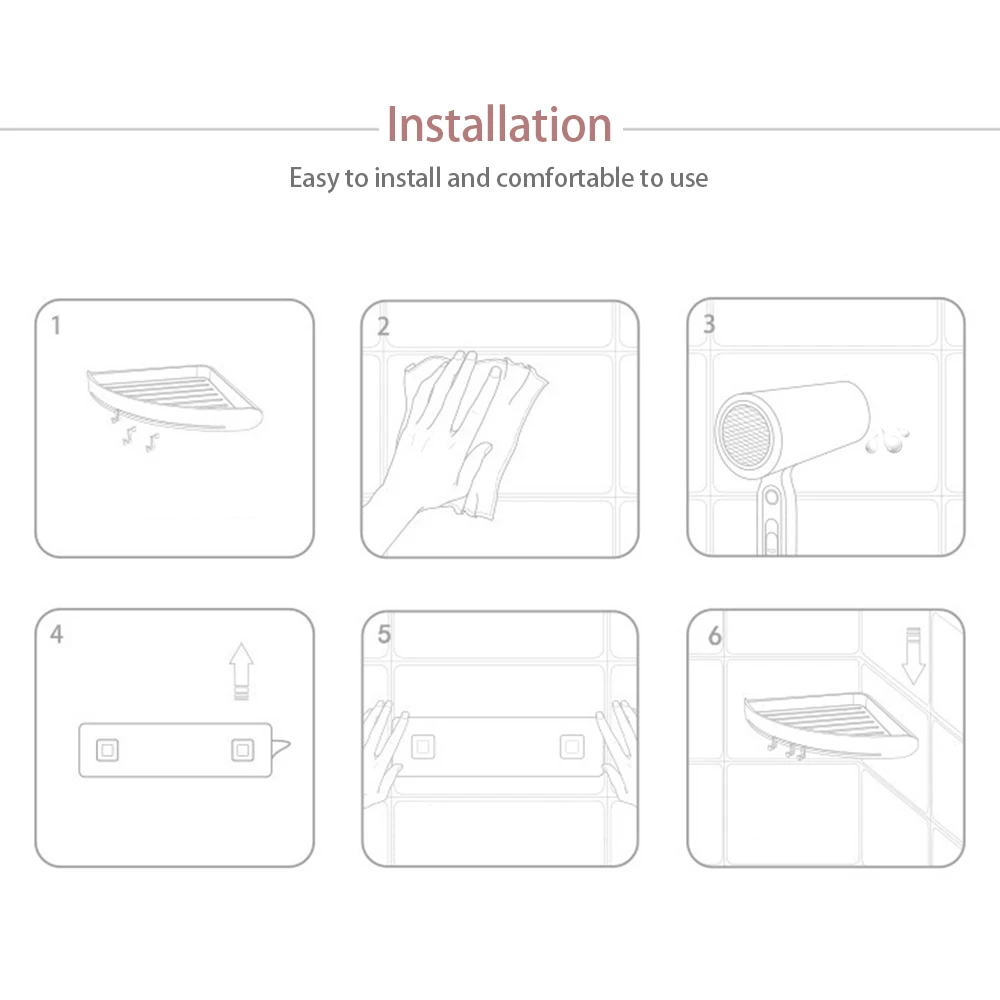 Присоска, полка для ванной комнаты, угловая полка для душа, полка для шампуня, держатель для душа, кухонный стеллаж для хранения, органайзер, 4 цвета