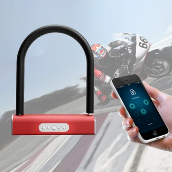 

intelligent Bluetooth password U-lock Glass door anti-theft lock APP waterproof Household For battery car motorcycle bicycle U1