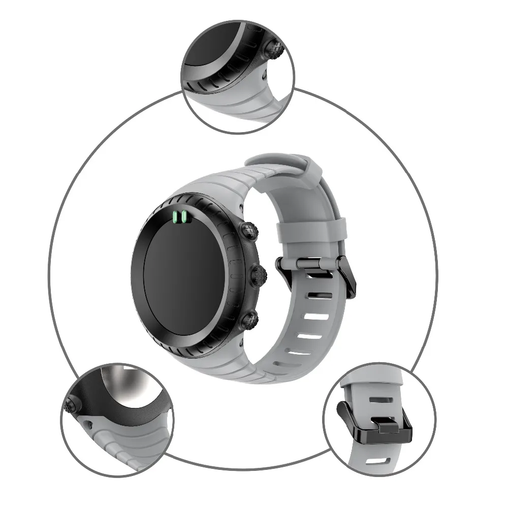 Силиконовые спортивные часы ремешок для Suunto Core сменный Браслет Модный часов