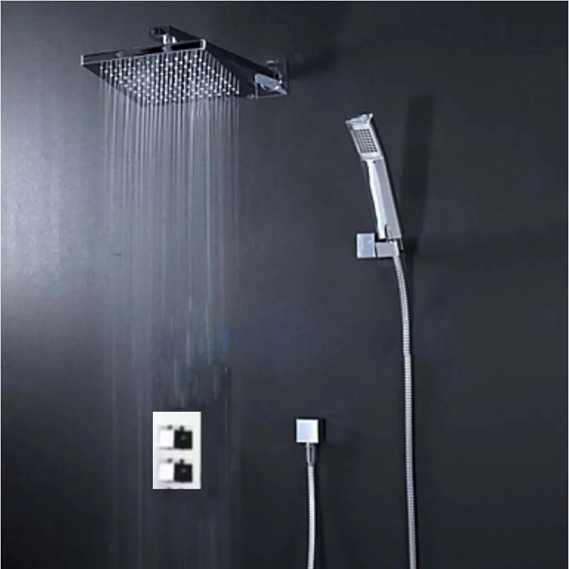 Wholesale And Retail Wall Mounted Thermostatic Valve Mixer Tap Shower Faucet 8