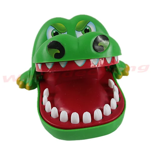 Большой рот крокодил стоматолога укуса пальчиковая игра смешная шалость игрушка