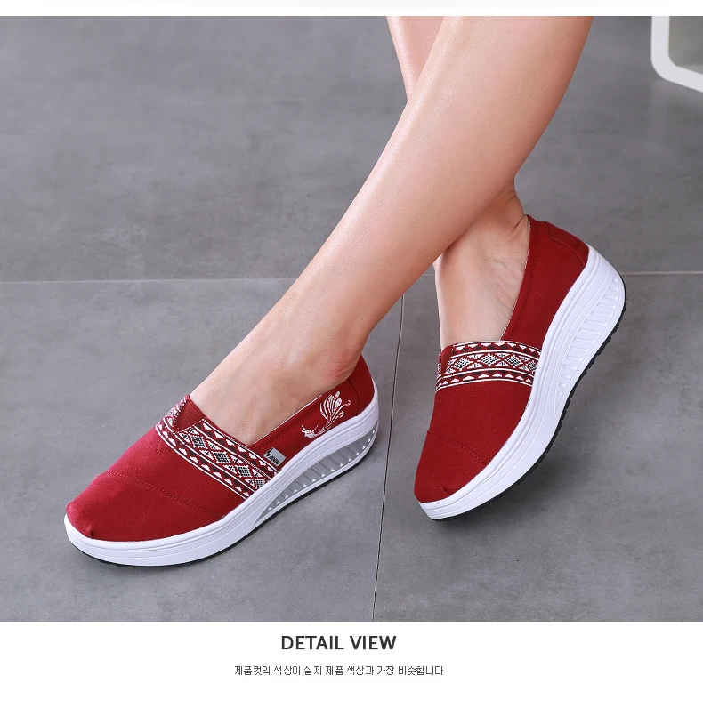 Women Sneakers New Ladies Canvas Shoes Woman Casual Print Breathable Soft Female Platform Footwear